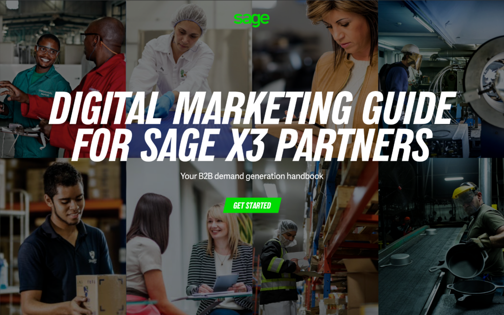 Digital Marketing Guide for Sage X3 Partners